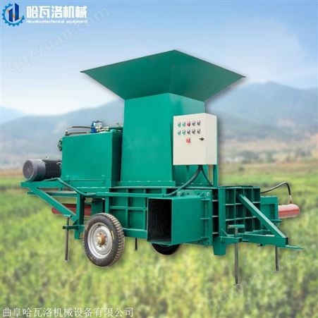 新疆牧草打包机厂家 哈瓦洛机械 秸秆青贮打包机补贴