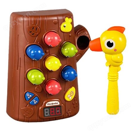 商超同款 儿童电动打地鼠玩具 早教中英文互动敲虫游戏机双伟