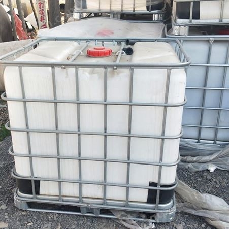 出售力达1000升 二手吨桶 甲醇塑料化工立方桶 1吨方形塑料桶药剂桶一吨  1000升带护栏塑料桶
