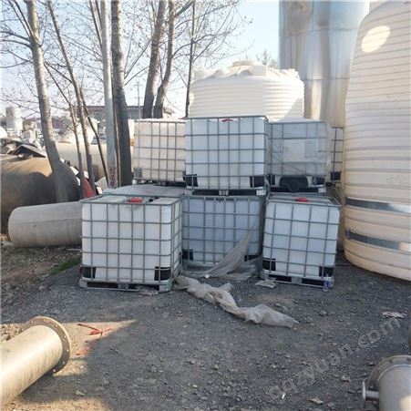 出售力达1000升 二手吨桶 甲醇塑料化工立方桶 1吨方形塑料桶药剂桶一吨  1000升带护栏塑料桶