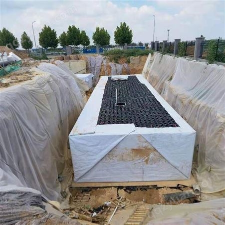 山东厂家供应蓄水模块 施工经验丰富 东吴太原海绵城市雨水收集池搭建