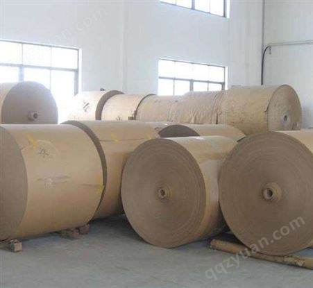 杭州和盛出售牛皮纸卷筒 免费分切特规标规大规等尺寸 土褐色  克重多  门幅齐