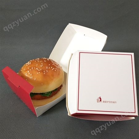 免折汉堡盒 韩式手提炸鸡盒 薯条打包盒 防油纸袋船盒