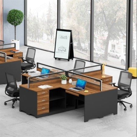 柜都家具南京办公桌椅组合简约现代职员桌办公屏风位员工桌定制桌椅