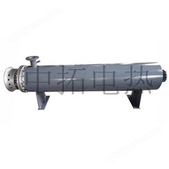 中拓立式不锈钢管道加热器 液体空气管道电加热器 流体管道加热器