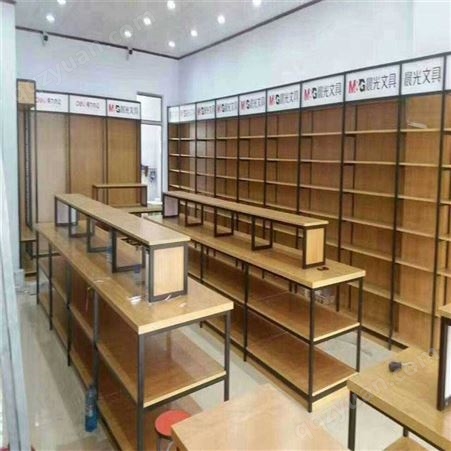 钢木书架货架 郑州便利店钢木货架制作