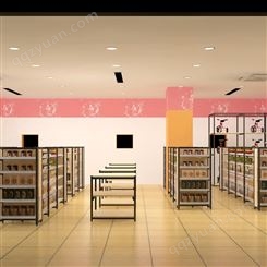 深圳昌达钢木货架展示架便利店货架名创优品货架母婴店货架