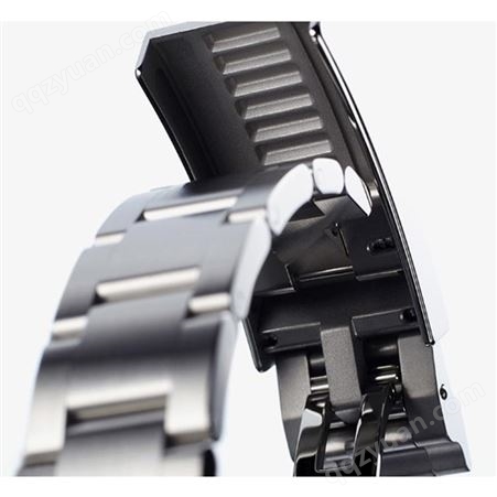 国美时 精钢表带 双保险实心精钢表扣 22mm 高品质表带 男士实心钢表带 商务男士风