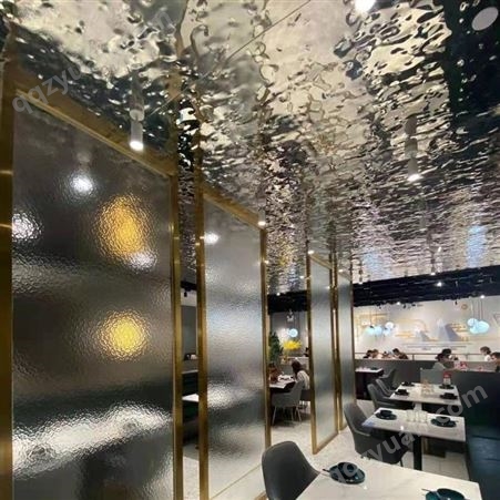 热熔玻璃 6mm石头纹凹凸感装饰艺术玻璃 酒店吊顶淋浴房隔断