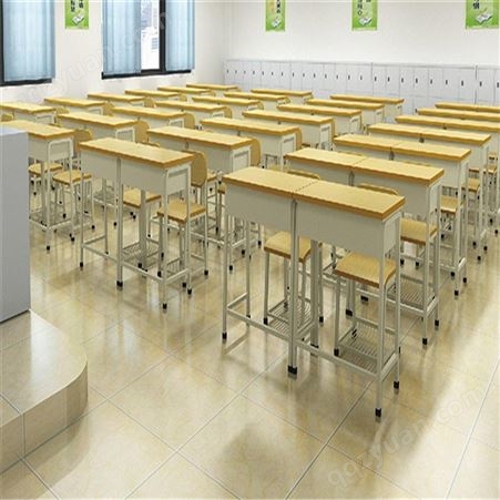 中小学钢制课桌椅 学校课桌椅厂家批发 学生桌椅 钢塑安全课桌椅