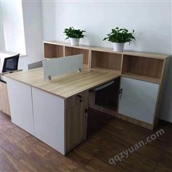 办公桌简约职员电脑桌 二人位桌椅组合 屏风工位